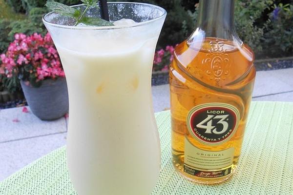 Liqueur 43 with Passion Fruit Milk