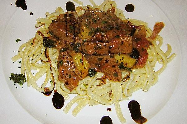 Liver – Sliced ​​meat with Spaetzle