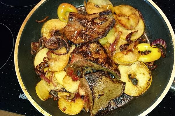 Liver with Apples and Onions