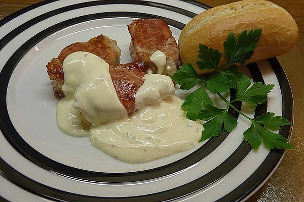 Loin Wrapped in Bacon – with Thyme – Cream Sauce