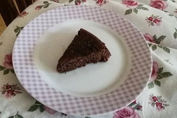 Low Carb Chocolate-nut-banana Cake from Microwave