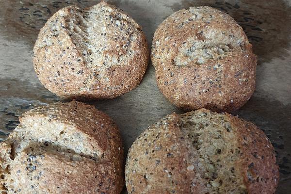 Low Carb Gold Flaxseed Buns