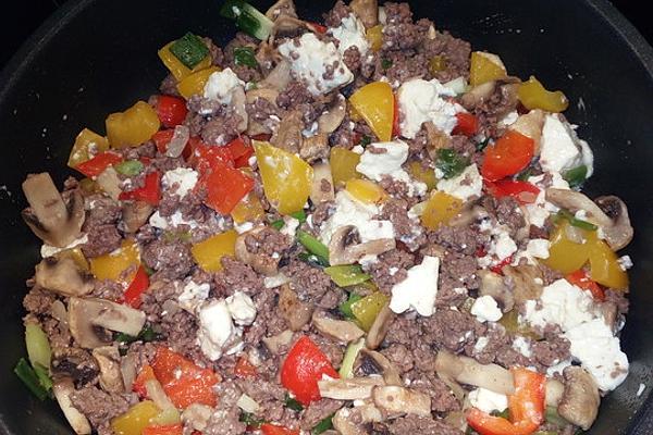 Low Carb Minced Meat and Vegetables Pan