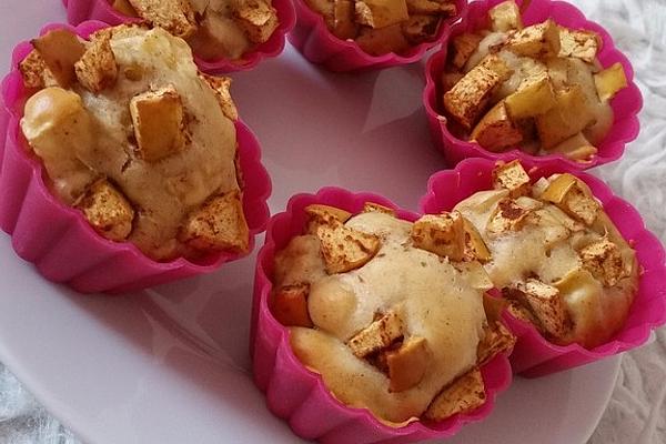 Low-fat and Low-calorie Apple Cinnamon Muffins