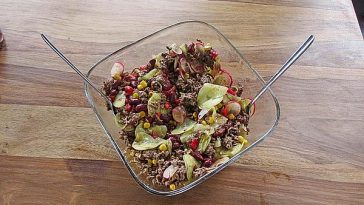 Tex-Mex Salad with Minced Meat