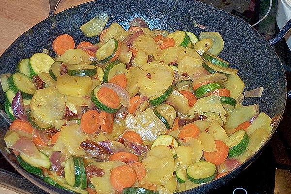 Lukewarm Vegetable Curry Salad