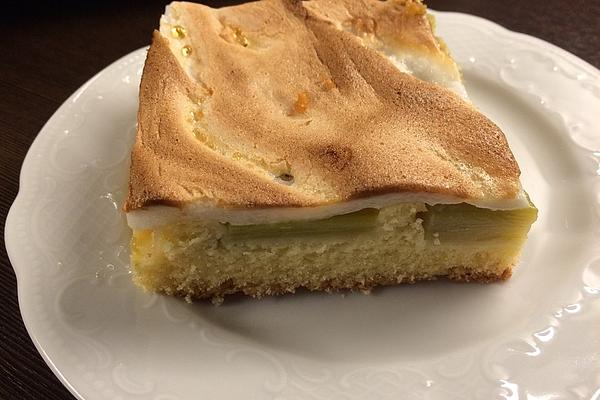 Ma – Jas Rhubarb Meringue Cake from Tray