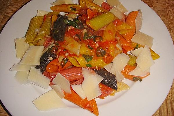 Macaroni with Tomatoes and Basil