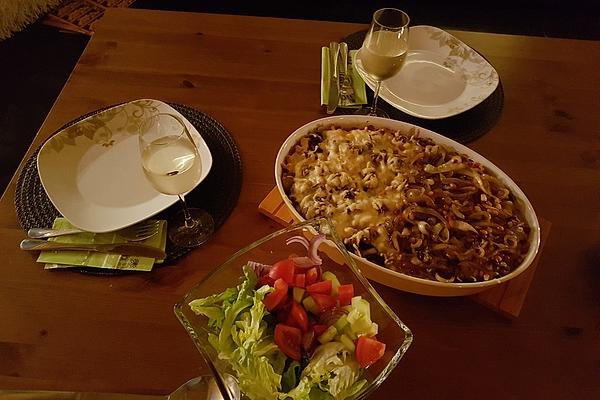 Magical Spaetzle, Pointed Cabbage and Mushroom Casserole