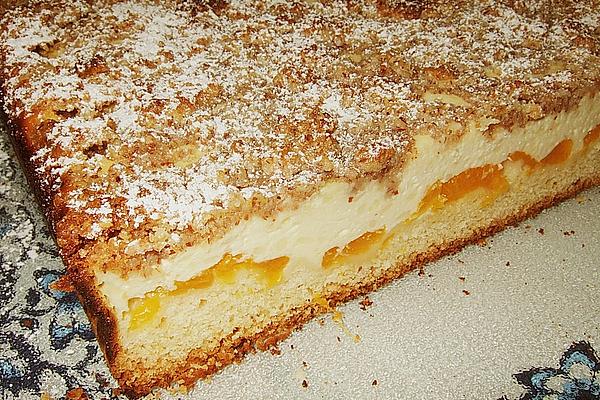 Mandarin Cake with Cottage Cheese and Coconut