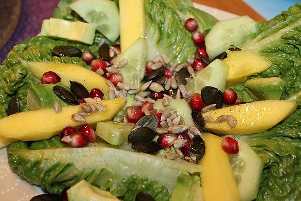 Mango and Avocado Salad with Topping