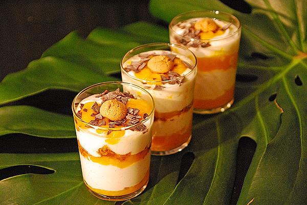 Mango Coconut Quark Layered Dessert