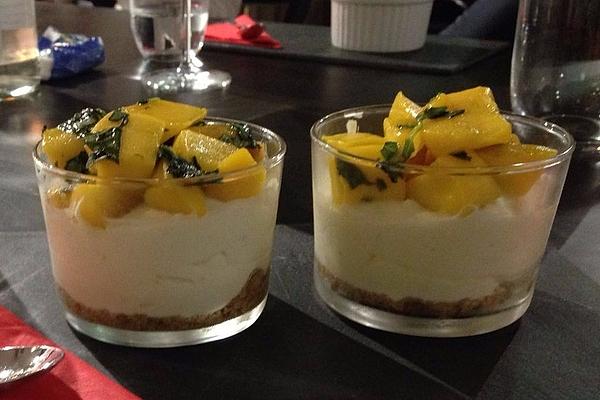 Mango-lime Shortcake with Thai Basil