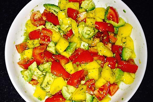 Mango-tomato-avocado Salad