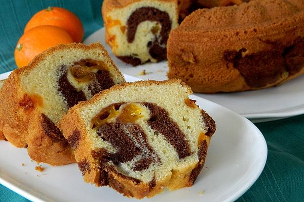 Marble Cake with Mandarins