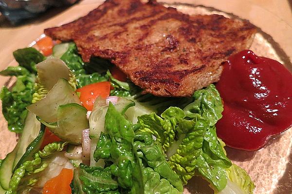 Marinated Soy Steaks with Lettuce