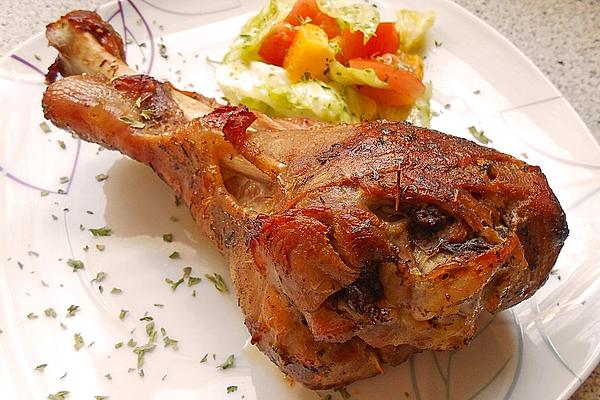 Marinated Turkey Leg with Fine Herbs