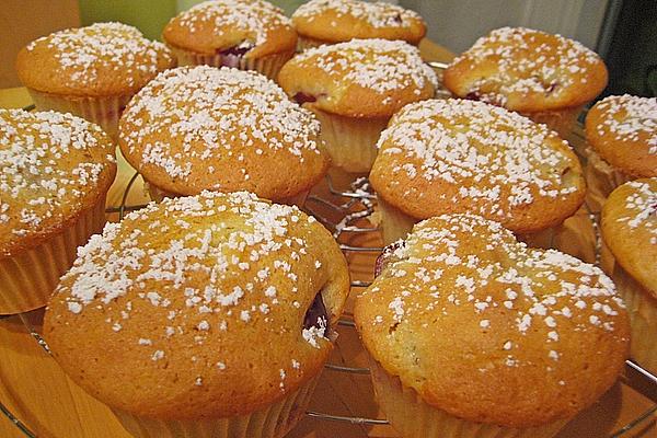 Marzipan Muffins with Plums