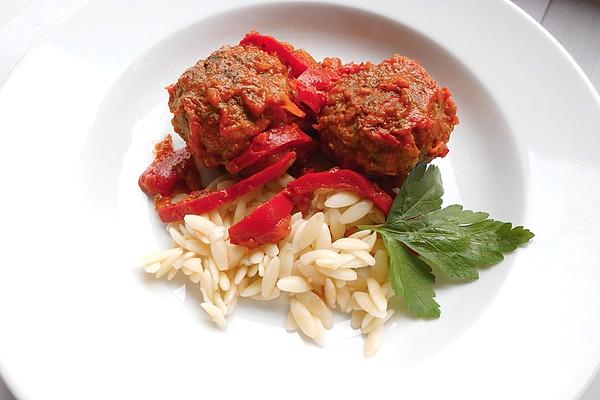 Meatballs in Tomato and Pepper