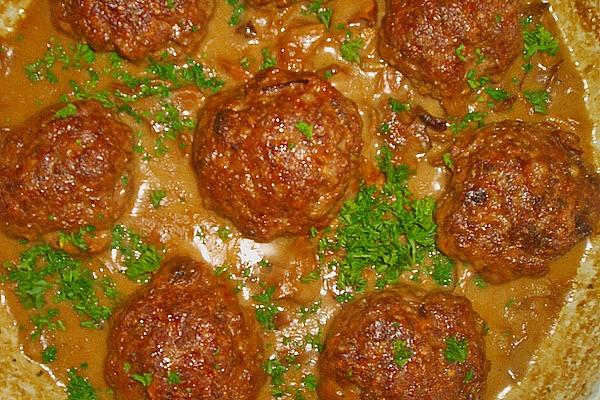 Meatballs in Wild Mushroom Cream