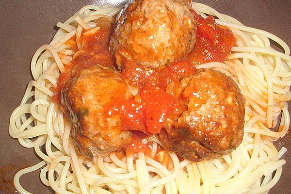 Meatballs on Tomato Sauce