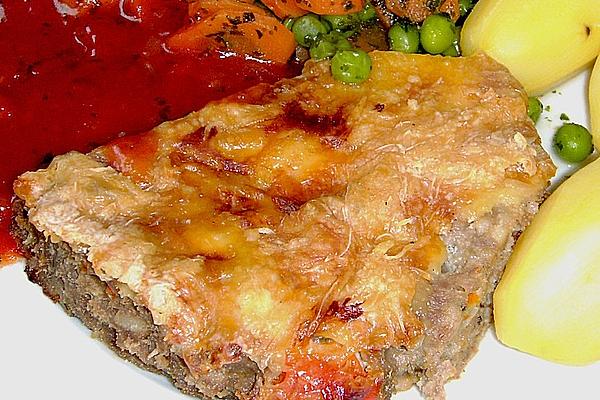 Meatloaf with Cheese Crust