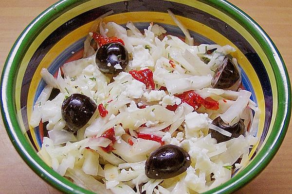 Mecki`s Coleslaw with Feta and Olives