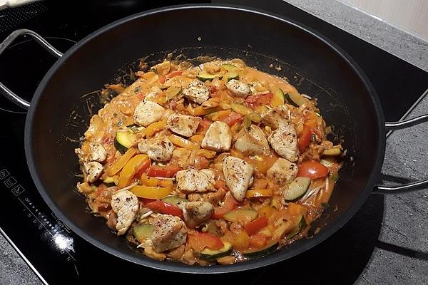 Mediterranean Stir-fry Vegetables with Chicken Breast