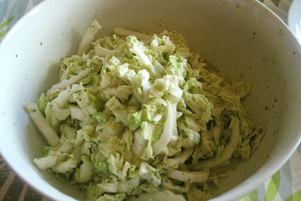 Melly`s Chinese Cabbage Salad with Mustard – Yogurt Dressing