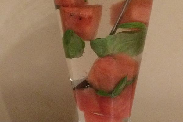 Melon and Basil Water