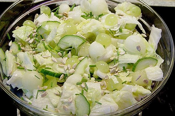 Melon Salad with Sunflower Seeds