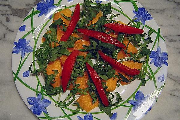 Melons – Arugula – Salad with Tomatoes