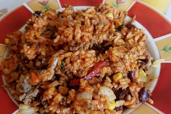 Mexican Rice Pan with Minced Meat