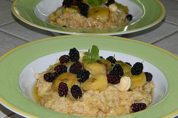 Millet Oat Porridge with Warm Apples