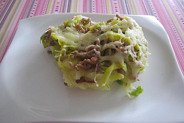 Mince Casserole with Leek