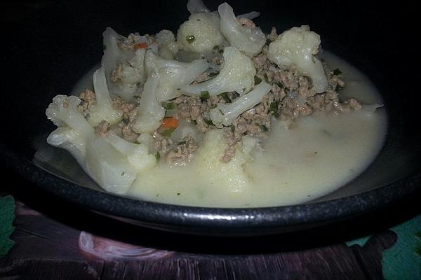 Mince Cauliflower Soup