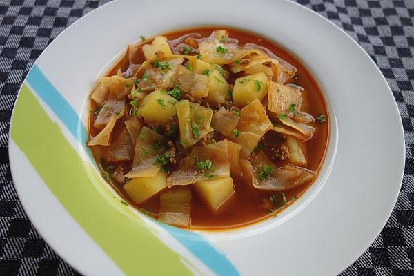 Minced Meat and Cabbage Stew