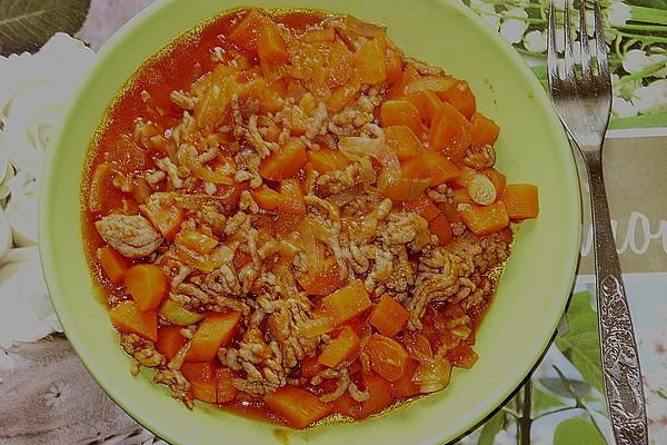 Minced Meat – Pan with Carrots