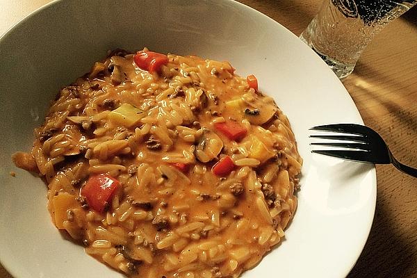 Minced Meat Pan with Rice Noodles