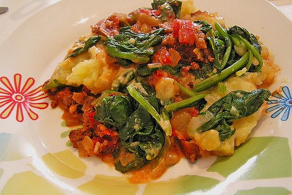 Minced Meat – Potato – Spinach – Casserole