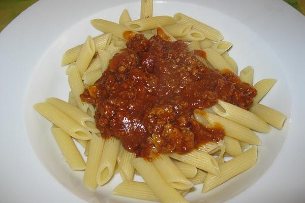 Minced Meat Sauce with Noodles
