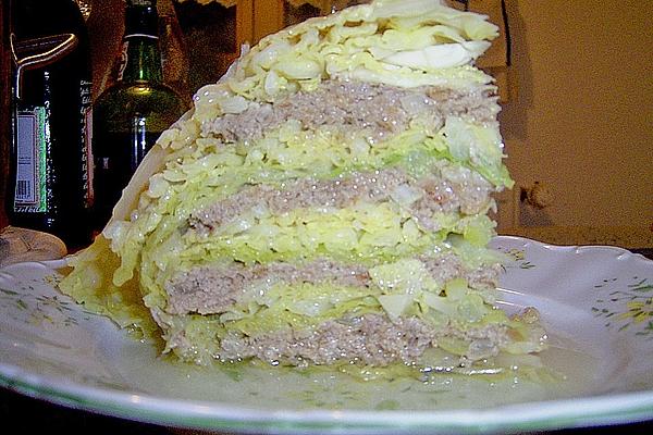 Minced Meat – Savoy Cabbage – Pot