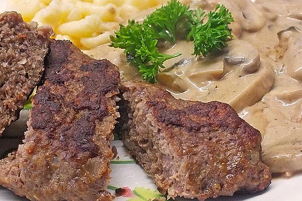 Minced Steak Hubertus