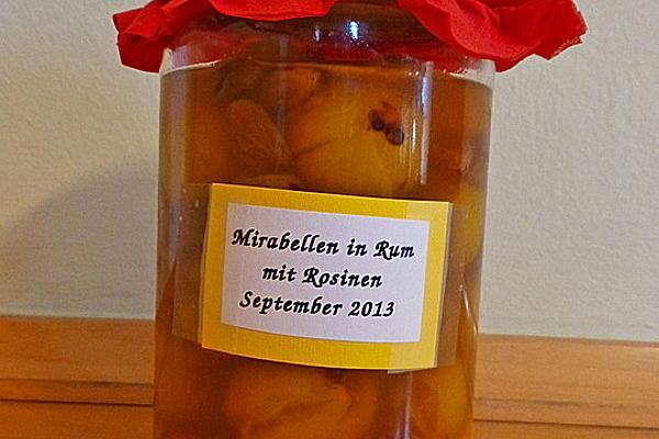 Mirabelle Plums with Rum and Raisins
