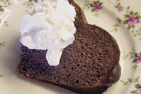 Moist Nut Cake with Chocolate