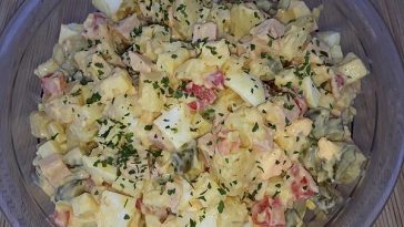 Silesian Potato Salad According To Grandma`s Recipe