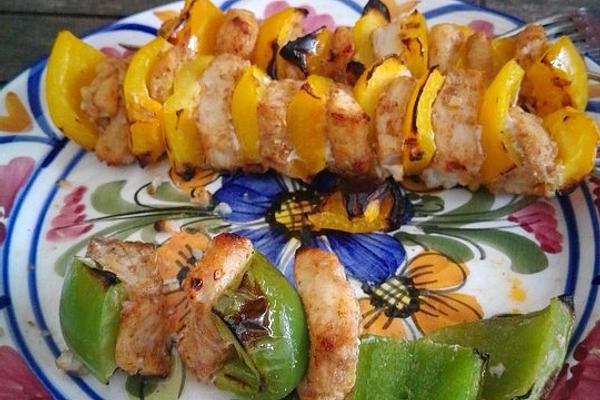 Moroccan Grilled Fish Brochettes