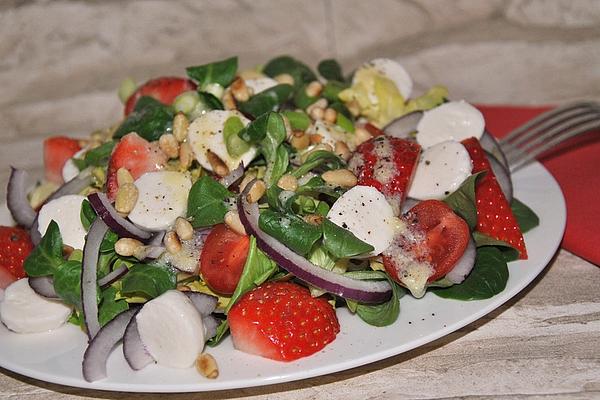 Mozzarella Summer Salad with Strawberries