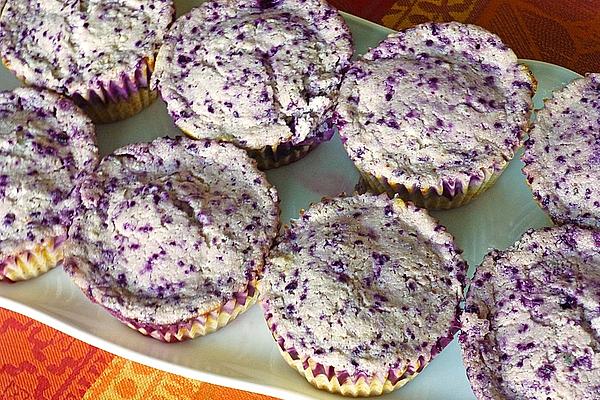 Muffins with Blueberries and Cottage Cheese