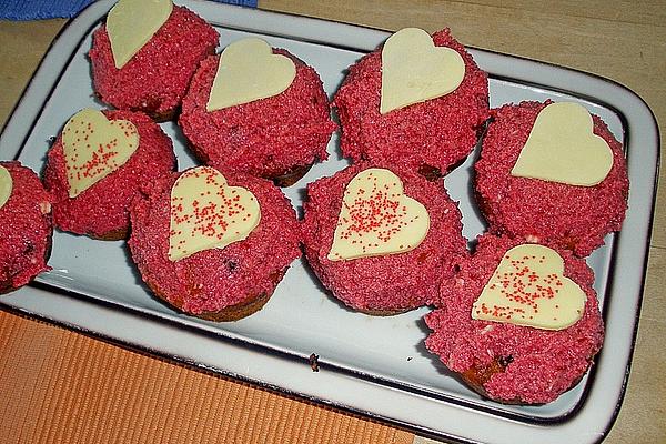 Muffins with Raspberries and White Chocolate